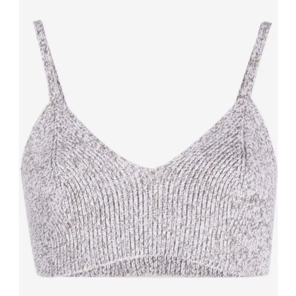 OFF-WHITE Languid Knit Bra Top Size 40 OWHA075F21KNI0010100 Retail $345 NWT